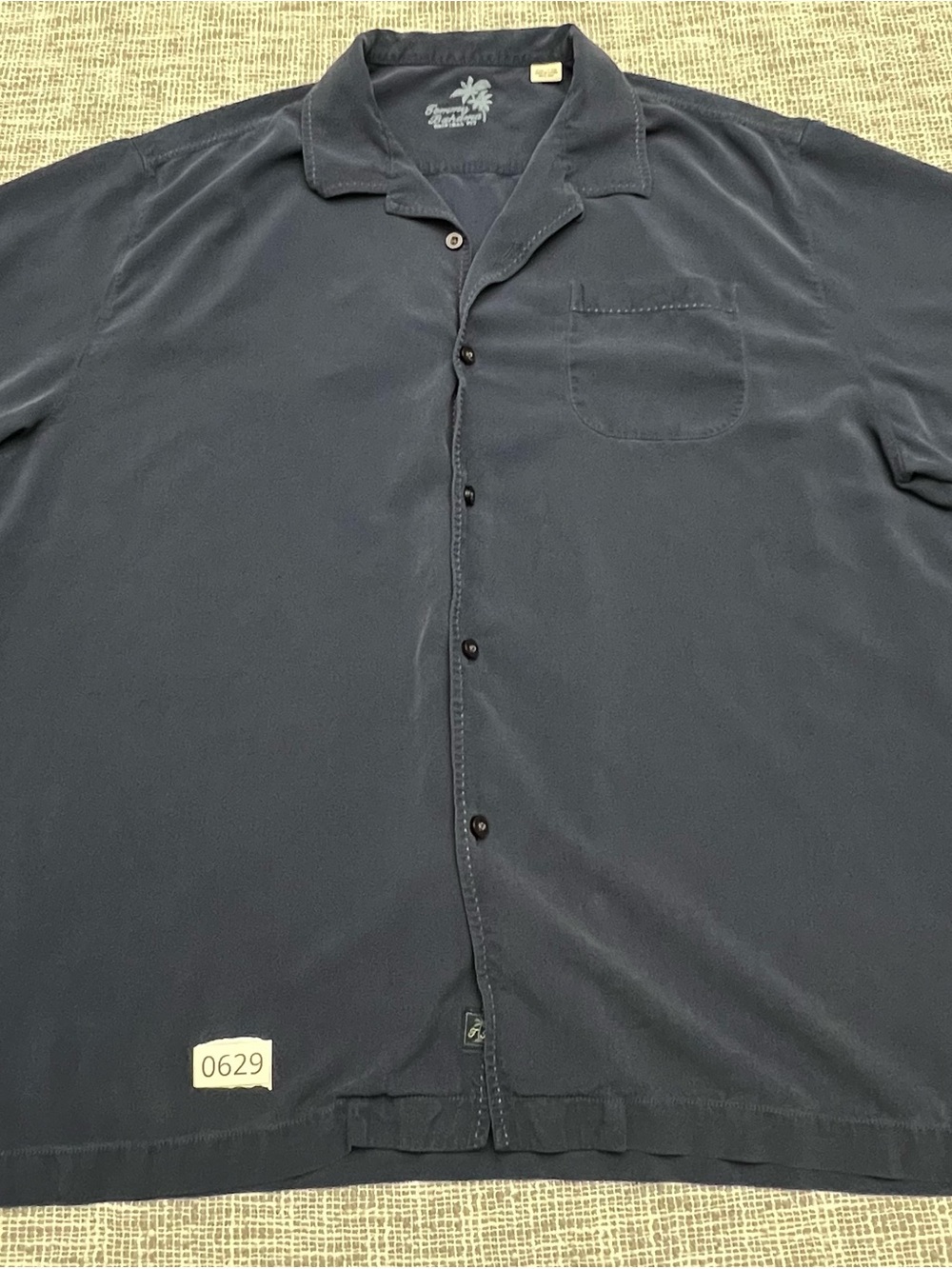 Tommy Bahama Navy Lightweight Button-Front Shirt Jacket